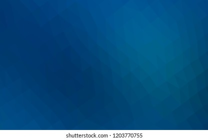 Light BLUE vector hexagon mosaic cover. Modern geometrical abstract illustration with gradient. The template can be used as a background for cell phones.