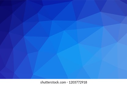 Light BLUE vector hexagon mosaic cover. An elegant bright illustration with gradient. The completely new template can be used for your brand book.