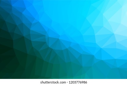 Light BLUE vector hexagon mosaic cover. Shining colored illustration in a Brand new style. A completely new template for your business design.