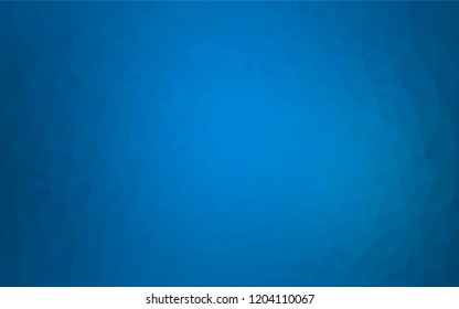 Light BLUE vector hexagon mosaic texture. Creative geometric illustration in Origami style with gradient. The elegant pattern can be used as part of a brand book.