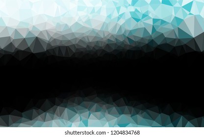 Light BLUE vector hexagon mosaic cover. A completely new color illustration in a vague style. A completely new design for your business.