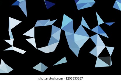 Light BLUE vector hexagon mosaic cover. Brand new colored illustration in blurry style with gradient. The elegant pattern can be used as part of a brand book.