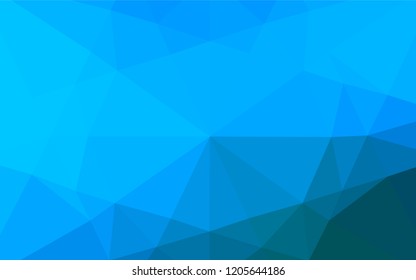 Light BLUE vector hexagon mosaic texture. Modern geometrical abstract illustration with gradient. A new texture for your design.