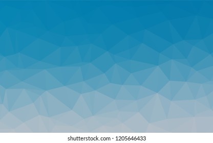 Light BLUE vector hexagon mosaic texture. Modern geometrical abstract illustration with gradient. A completely new design for your business.