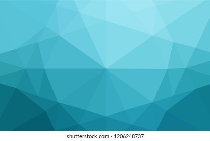 Light BLUE vector hexagon mosaic texture. Shining illustration, which consist of triangles. The completely new template can be used for your brand book.