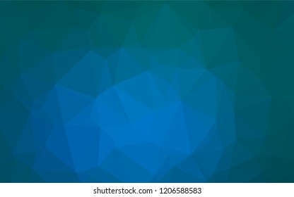 Light BLUE vector hexagon mosaic template. A completely new color illustration in a vague style. The template can be used as a background for cell phones.
