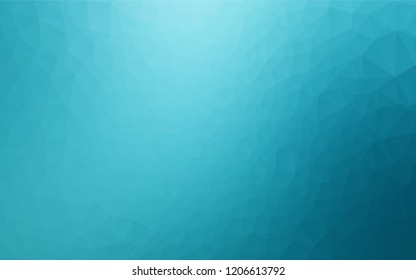 Light BLUE vector hexagon mosaic template. Colorful abstract illustration with gradient. Brand new design for your business.