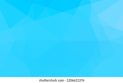 Light BLUE vector hexagon mosaic cover. A completely new color illustration in a vague style. Brand new design for your business.