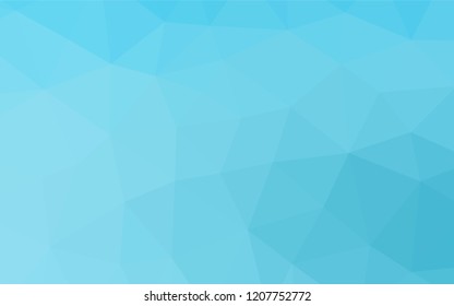 Light BLUE vector hexagon mosaic template. A sample with polygonal shapes. The elegant pattern can be used as part of a brand book.