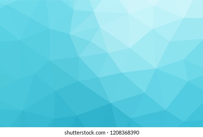 Light BLUE vector hexagon mosaic texture. Glitter abstract illustration with an elegant design. Brand new design for your business.