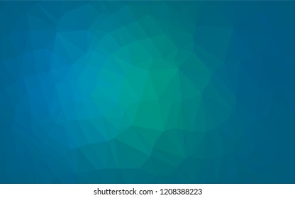 Light BLUE vector hexagon mosaic texture. Creative illustration in halftone style with gradient. The template can be used as a background for cell phones.