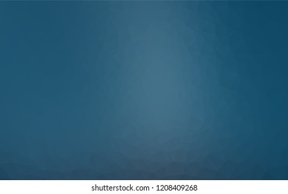 Light BLUE vector hexagon mosaic template. Creative geometric illustration in Origami style with gradient. The completely new template can be used for your brand book.