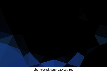 Light BLUE vector hexagon mosaic cover. A completely new color illustration in a vague style. The polygonal design can be used for your web site.