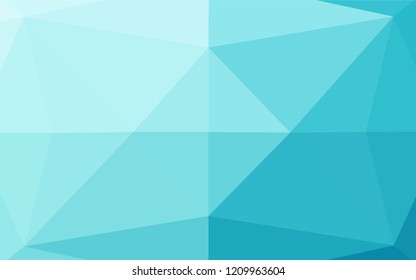 Light BLUE vector hexagon mosaic texture. Colorful illustration in abstract style with gradient. A new texture for your design.