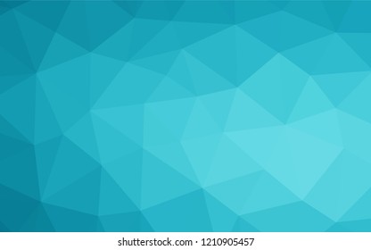Light BLUE vector hexagon mosaic template. Creative illustration in halftone style with gradient. A completely new template for your business design.