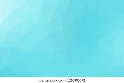 Light BLUE vector hexagon mosaic template. Colorful illustration in abstract style with gradient. The completely new template can be used for your brand book.
