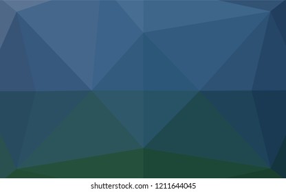 Light BLUE vector hexagon mosaic cover. Colorful illustration in abstract style with gradient. A completely new template for your business design.