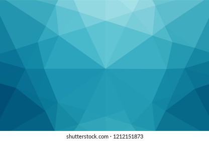 Light BLUE vector hexagon mosaic texture. A vague abstract illustration with gradient. Brand new design for your business.