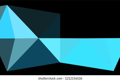Light BLUE vector hexagon mosaic cover. Shining colored illustration in a Brand new style. A completely new template for your business design.