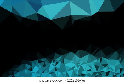 Light BLUE vector hexagon mosaic texture. Colorful illustration in abstract style with gradient. The elegant pattern can be used as part of a brand book.
