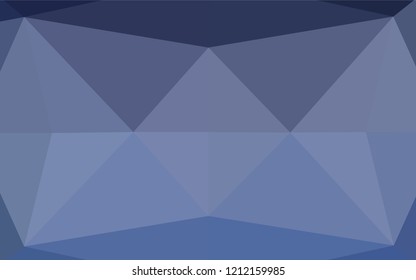 Light BLUE vector hexagon mosaic template. Colorful abstract illustration with gradient. The template can be used as a background for cell phones.