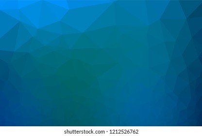 Light BLUE vector hexagon mosaic template. A sample with polygonal shapes. A new texture for your design.