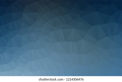 Light BLUE vector hexagon mosaic template. A completely new color illustration in a vague style. A completely new template for your business design.