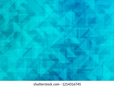 Light BLUE vector hexagon mosaic cover. Shining colored illustration in a Brand new style. The polygonal design can be used for your web site.