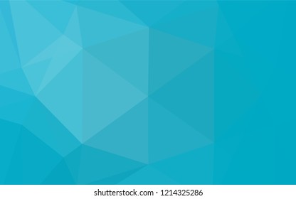 Light BLUE vector hexagon mosaic texture. Colorful abstract illustration with gradient. Brand new design for your business.