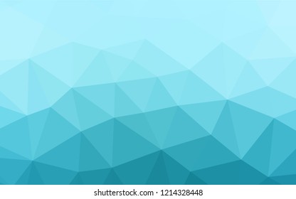 Light BLUE vector hexagon mosaic texture. Modern geometrical abstract illustration with gradient. A completely new template for your business design.