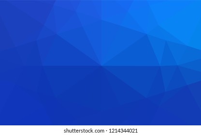 Light BLUE vector hexagon mosaic texture. Creative illustration in halftone style with gradient. The elegant pattern can be used as part of a brand book.