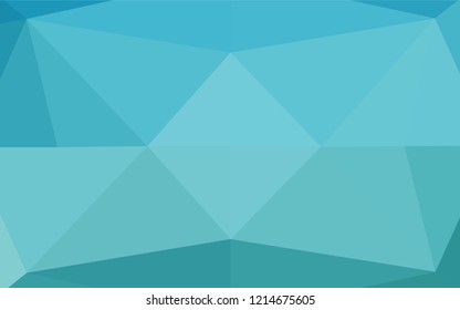 Light BLUE vector hexagon mosaic texture. Glitter abstract illustration with an elegant design. Brand new style for your business design.