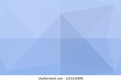 Light BLUE vector hexagon mosaic template. Colorful illustration in abstract style with gradient. A new texture for your design.
