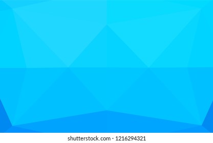 Light BLUE vector hexagon mosaic template. Shining colored illustration in a Brand new style. A new texture for your design.