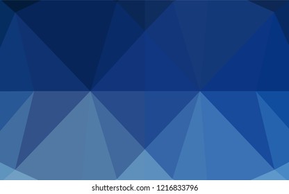 Light BLUE vector hexagon mosaic cover. Modern geometrical abstract illustration with gradient. The elegant pattern can be used as part of a brand book.