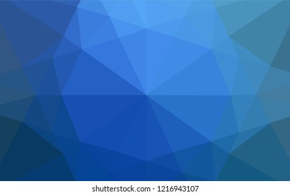 Light BLUE vector hexagon mosaic texture. Brand new colored illustration in blurry style with gradient. The template can be used as a background for cell phones.
