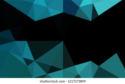 Light BLUE vector hexagon mosaic texture. A sample with polygonal shapes. A new texture for your design.