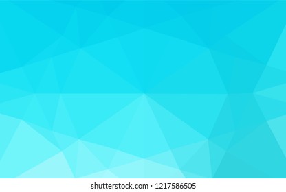 Light BLUE vector hexagon mosaic cover. An elegant bright illustration with gradient. A new texture for your design.