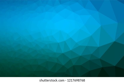 Light BLUE vector hexagon mosaic texture. Creative illustration in halftone style with gradient. Brand new style for your business design.