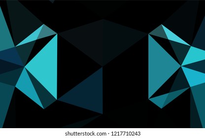 Light BLUE vector hexagon mosaic texture. Brand new colored illustration in blurry style with gradient. The template can be used as a background for cell phones.