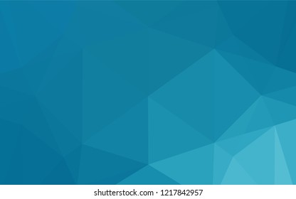 Light BLUE vector hexagon mosaic cover. Brand new colored illustration in blurry style with gradient. The elegant pattern can be used as part of a brand book.