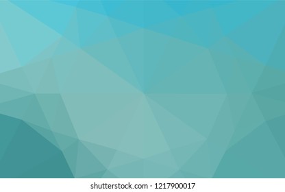 Light BLUE vector hexagon mosaic texture. Shining illustration, which consist of triangles. The textured pattern can be used for background.