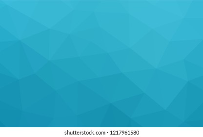 Light BLUE vector hexagon mosaic template. Shining illustration, which consist of triangles. Brand new design for your business.