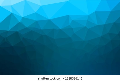 Light BLUE vector hexagon mosaic template. An elegant bright illustration with gradient. Brand new design for your business.