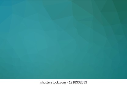 Light BLUE vector hexagon mosaic cover. Brand new colored illustration in blurry style with gradient. Brand new style for your business design.