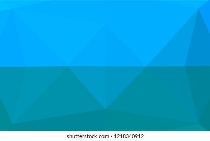 Light BLUE vector hexagon mosaic texture. Modern geometrical abstract illustration with gradient. Brand new design for your business.