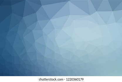 Light BLUE vector hexagon mosaic template. An elegant bright illustration with gradient. The completely new template can be used for your brand book.