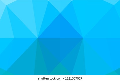 Light BLUE vector hexagon mosaic texture. Colorful abstract illustration with gradient. The elegant pattern can be used as part of a brand book.