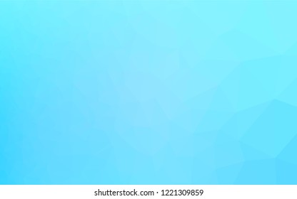 Light BLUE vector hexagon mosaic template. Colorful abstract illustration with gradient. Brand new style for your business design.