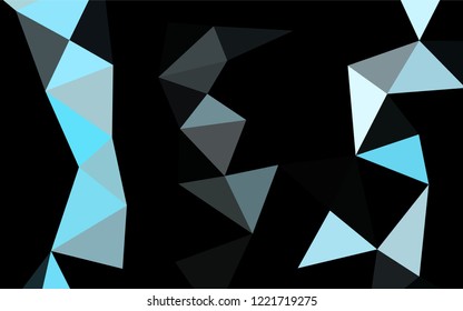 Light BLUE vector hexagon mosaic texture. Shining colored illustration in a Brand new style. A completely new design for your business.